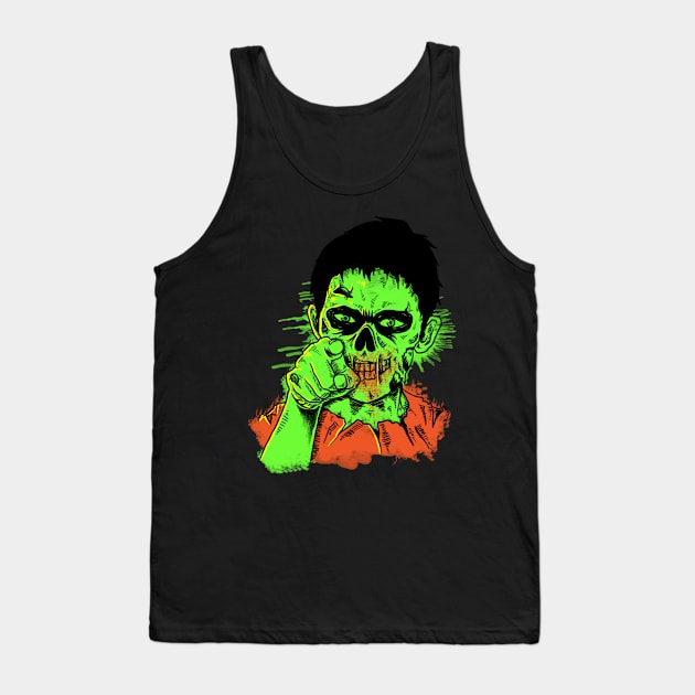 Green Zombie Tank Top by Candy Store